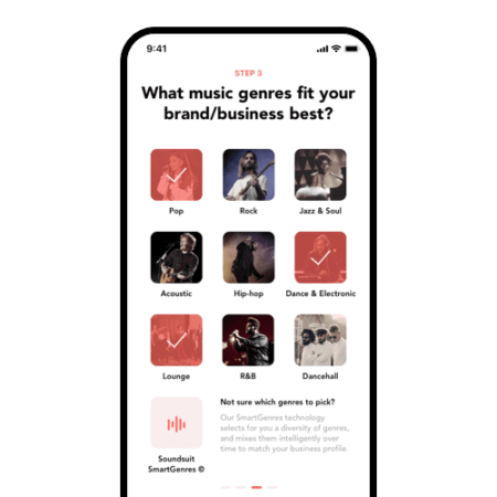 soundsuit app mood music control music genres styles