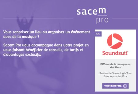 Soundsuit devient Partenaire Officiel de la SACEM